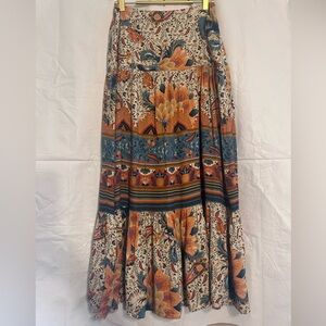 Farm Rio Tiered Skirt - Multicolor Floral